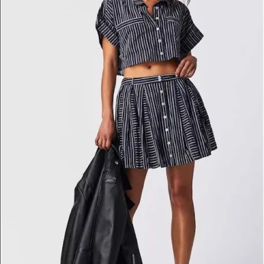 NWT Free People Prepped and Ready Skort Set